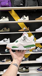 Кроссовки Jordan 4 Retro SB White Green