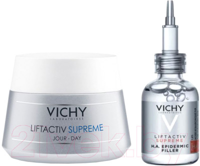 Набор косметики для лица Vichy Liftactiv Supreme Крем для сухой кожи 50мл+Сыворотка д/лица 30мл - фото 1 - id-p213231019
