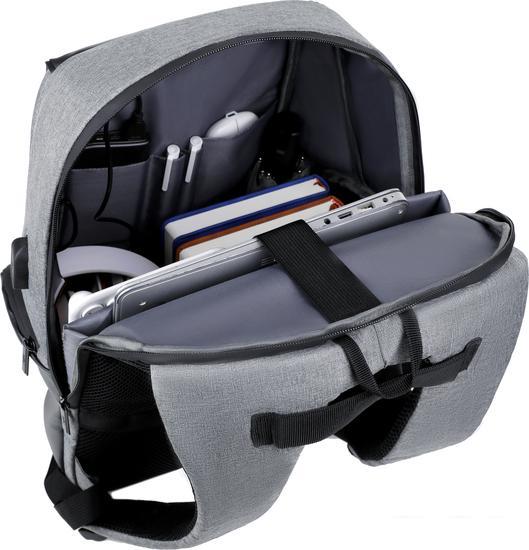 Городской рюкзак Miru Lifeguard 15.6 (серый) - фото 9 - id-p212154438