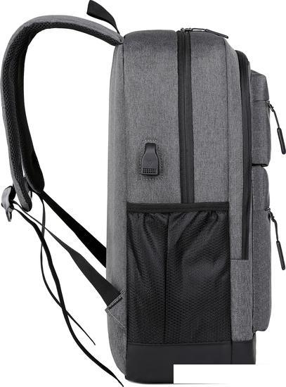 Городской рюкзак Miru Sallerus 15.6 (серый) - фото 3 - id-p212154442