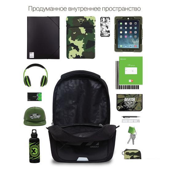 Школьный рюкзак Grizzly RU-234-4 (черный) - фото 7 - id-p212154491