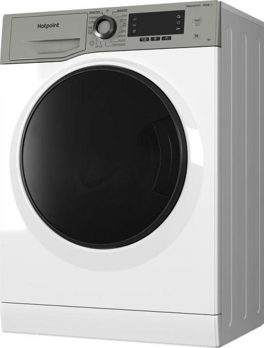 Стиральная машина HOTPOINT NSD 8249 UD AVE RU, с фронтальной загрузкой, с паром, 8кг, 1200об/мин, инверторная - фото 2 - id-p212785052