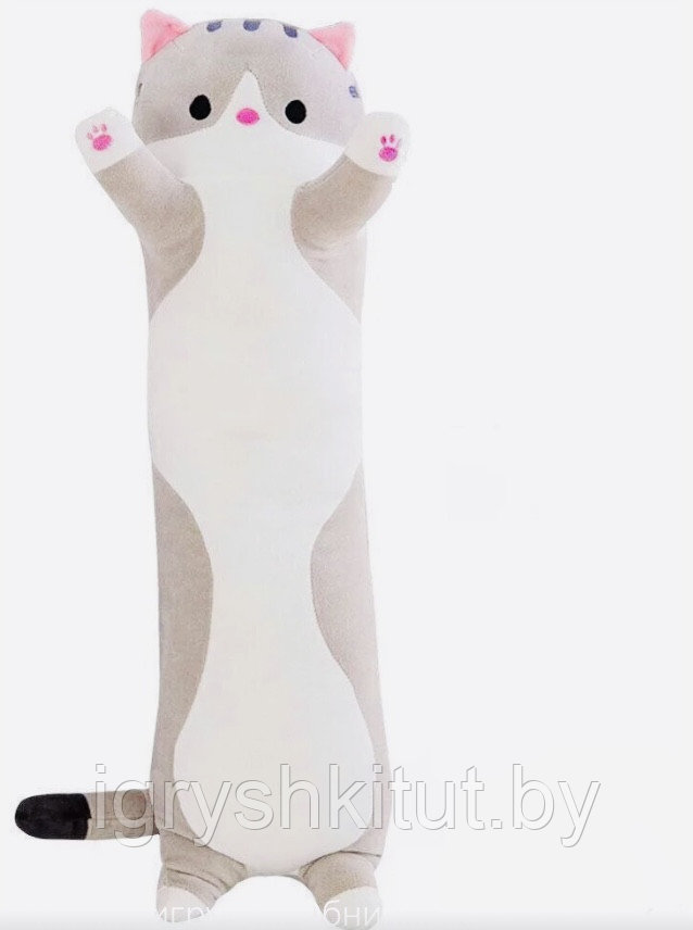 Мягкая игрушка-обнимашка "Кот-батон" 90 см, разные цвета - фото 4 - id-p213238700