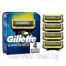 Gillette Fusion 5 Proshield 4 шт. Мужские сменные кассеты / лезвия для бритья