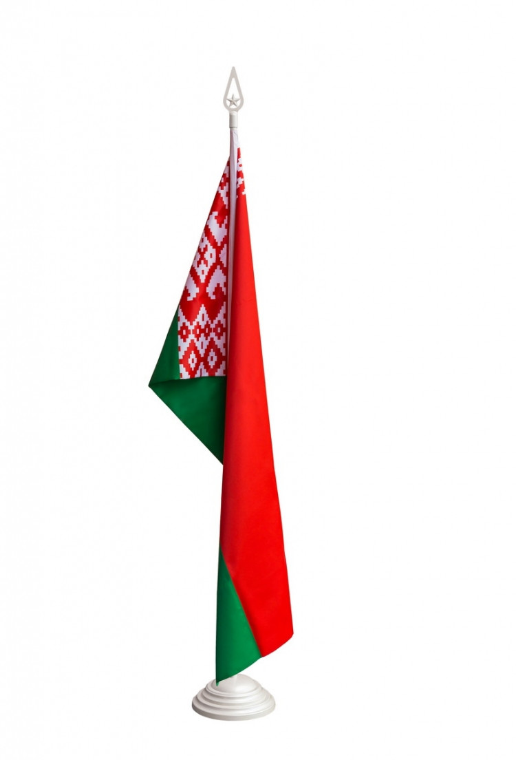 Подставка интерьерная для двух флагов, 265 см ("серебро") - фото 7 - id-p213213078