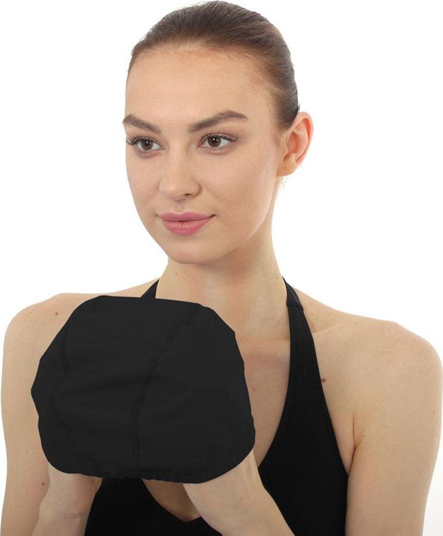 Шапочка для плавания текстильная покрытая ПУ, черная - фото 4 - id-p213239140