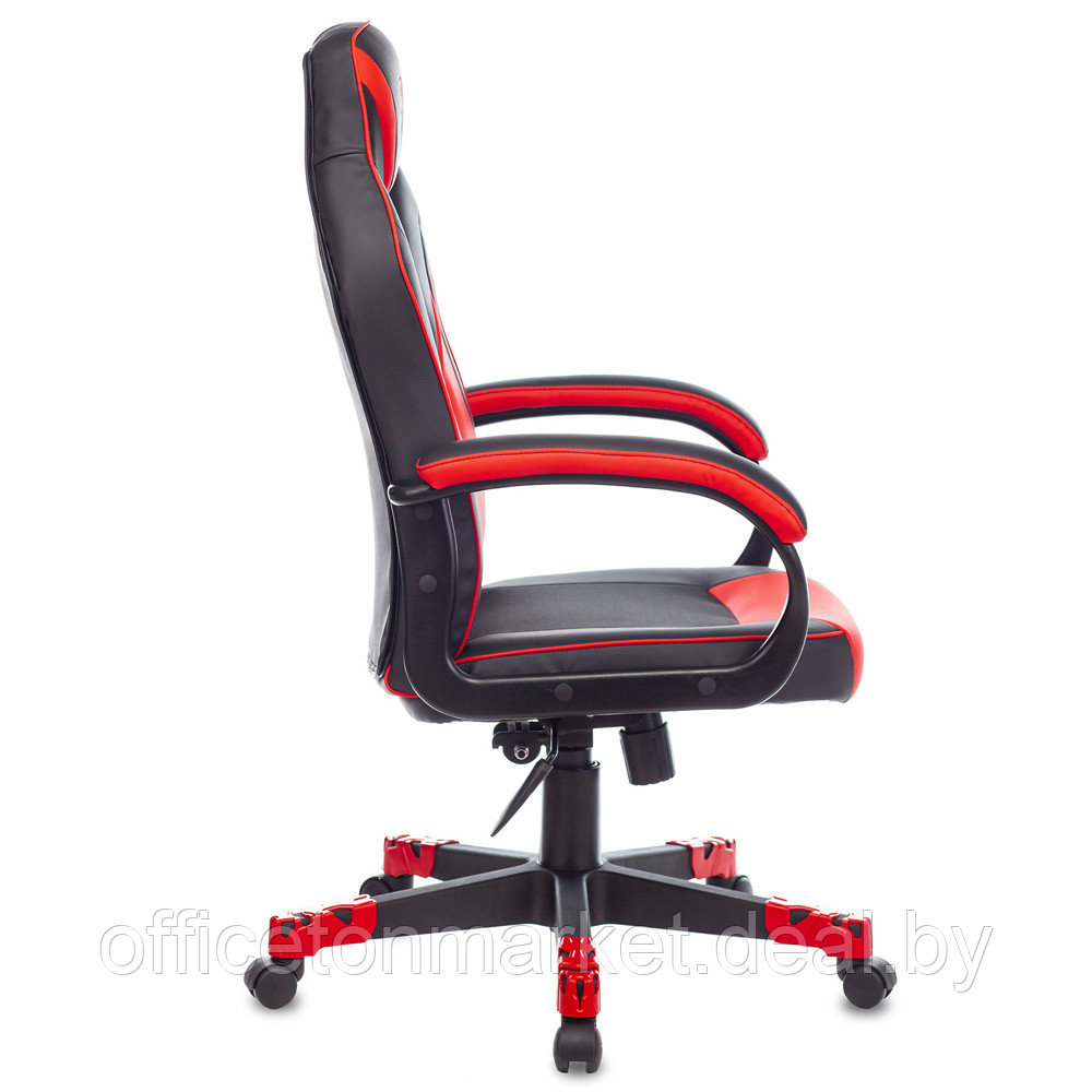 Кресло игровое "Zombie GAME 17", текстиль, экокожа, пластик, черный, красный - фото 3 - id-p211490065