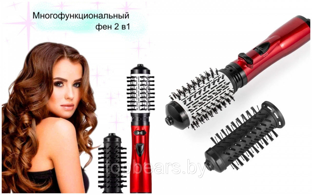 Фен БРАШ воздушный вращающийся стайлер для укладки волос GEMEI GM-4829 - фото 5 - id-p211698374