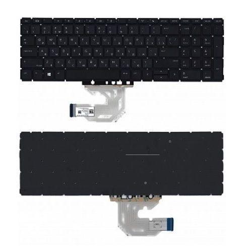 Клавиатура для ноутбука HP ProBook 440 G6, 445 G6, 440 G7, 445 G7 чёрная, без рамки
