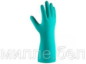 Перчатки К80 Щ50 нитриловые защитные промышленные, р-р 10/XL, зеленые, JetaSafety (Защитные промышленные