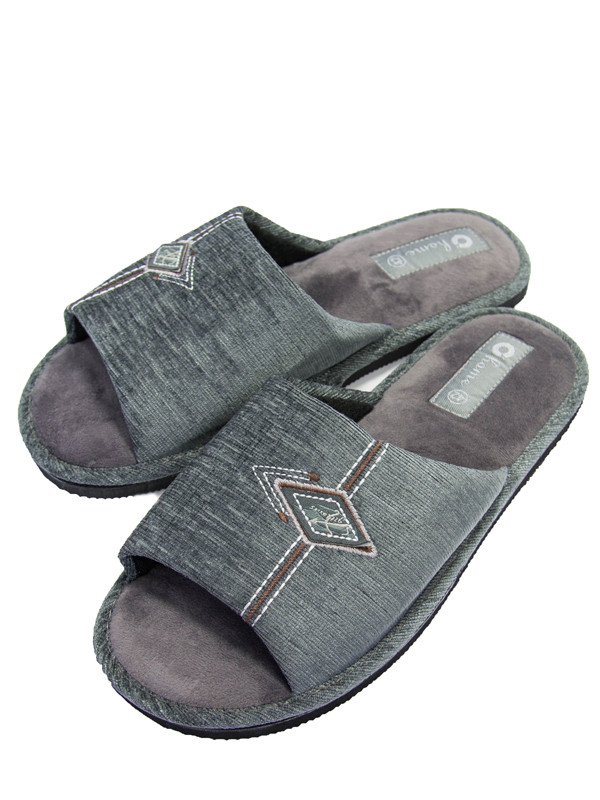 Туфли домашние текстильные мужские серый р-р 44 арт.213(ТМ)108 - фото 4 - id-p213246447