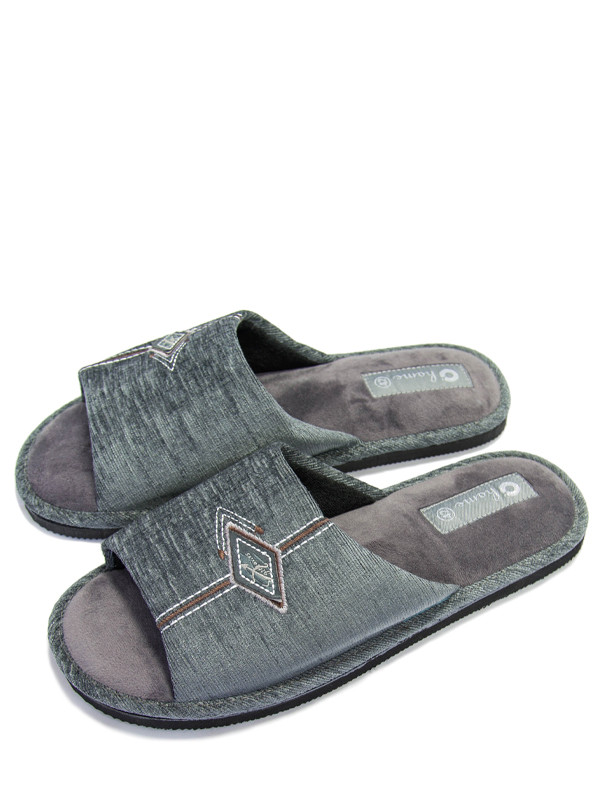 Туфли домашние текстильные мужские коричневый р-р 42 арт.213(ТМ)108 - фото 3 - id-p213246434