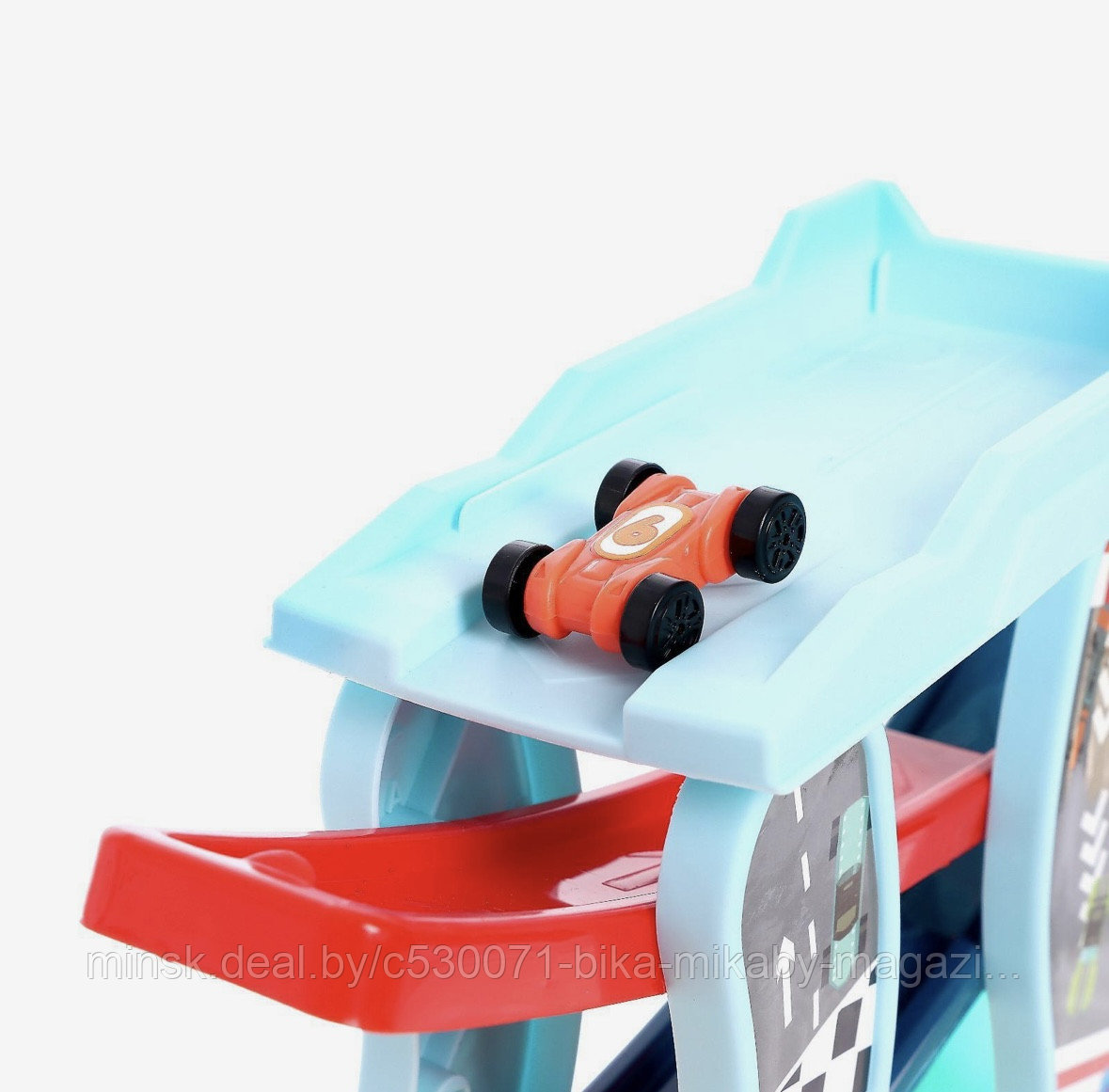 Детская игрушка авто-трек спуск с 4-мя машинками 26 см - фото 2 - id-p213263336