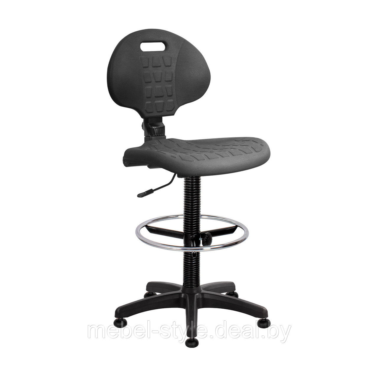 Специальное кресло ВИТО GTS на полозьях для лабораторий , стул VITO GTS полиуретан черный - фото 3 - id-p213264100