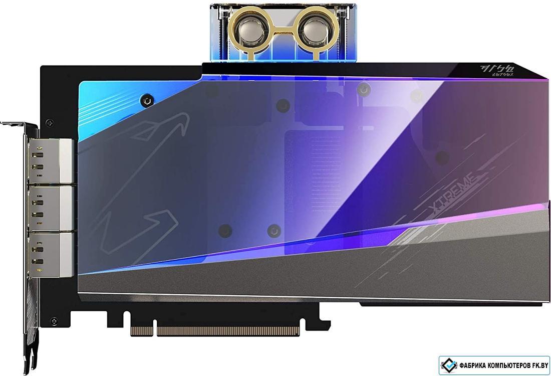 Видеокарта Gigabyte AORUS GeForce RTX 3080 Xtreme Waterforce WB 10GB (rev. 2.0) - фото 1 - id-p213245794