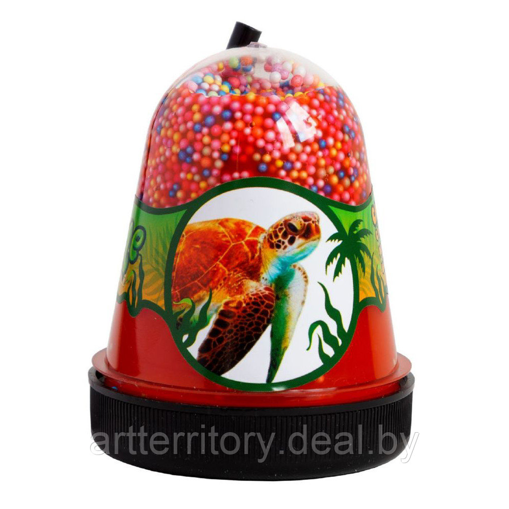 Сувенирная продукция "Антистресс jungle" с разноцветными пенопластовыми шариками (Черепаха), 130г