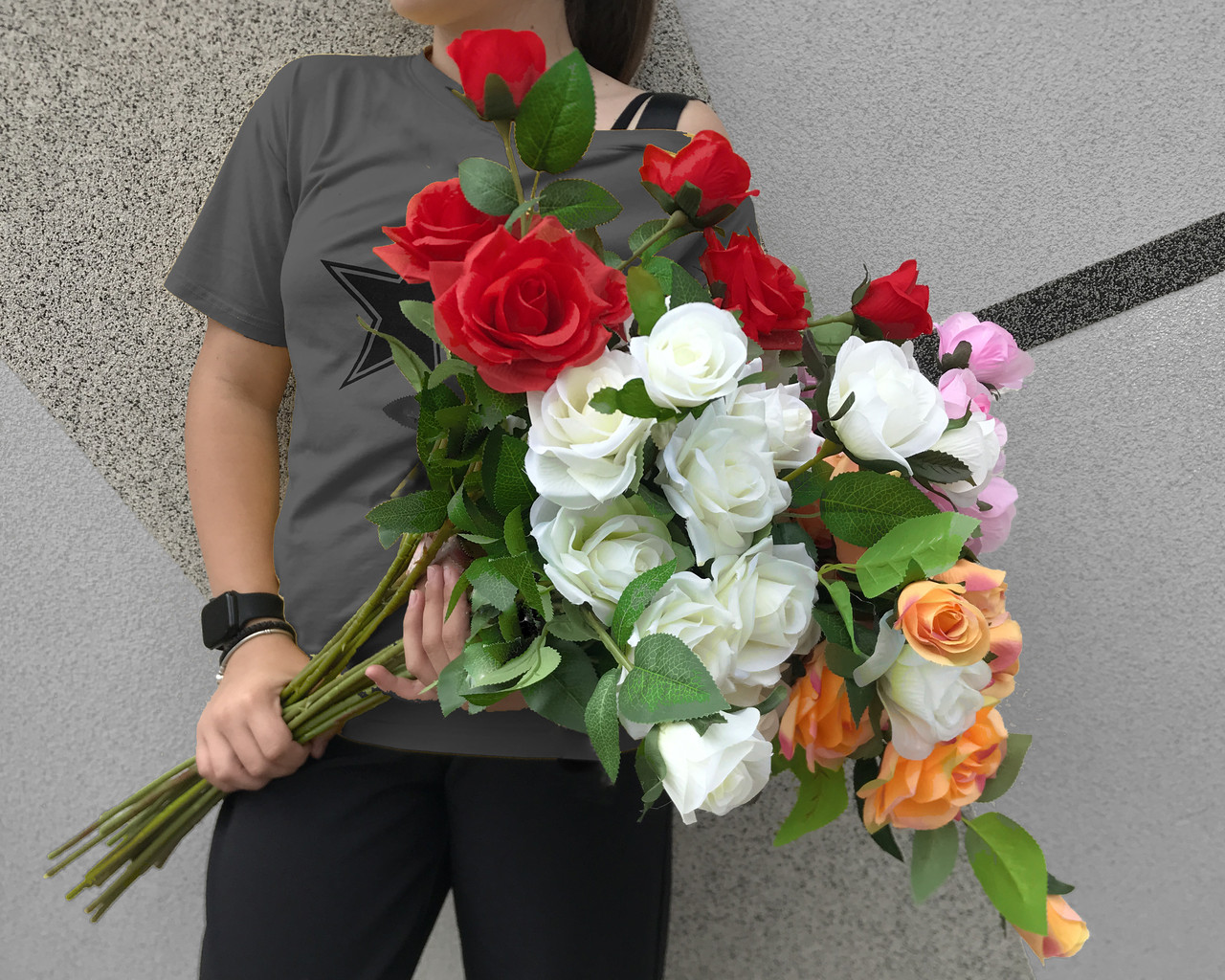 Цветы искусственные "Роза Фиона" - фото 1 - id-p213265368