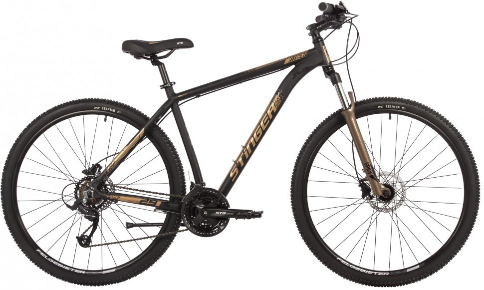 Велосипед Stinger Element Pro SE 29 р.20 2022 (черный/золотистый)