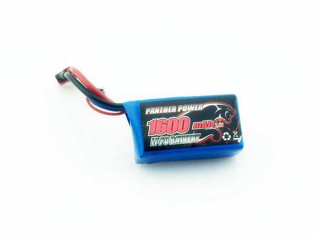 Аккумулятор Li-Po 1600mAh, 7,4V, T-plug для Remo Hobby 1/16, фото 2