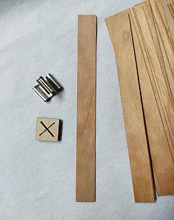 Фитиль деревянный для свечи 13см (130мм*13мм), шт