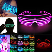 Светодиодные очки EL Wire для вечеринок с подсветкой (три режима подсветки)