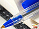 Ручка шариковая Deli Think, 0,7 мм., синяя, корпус прозрачный, арт. 3 EQ1-BL, фото 2