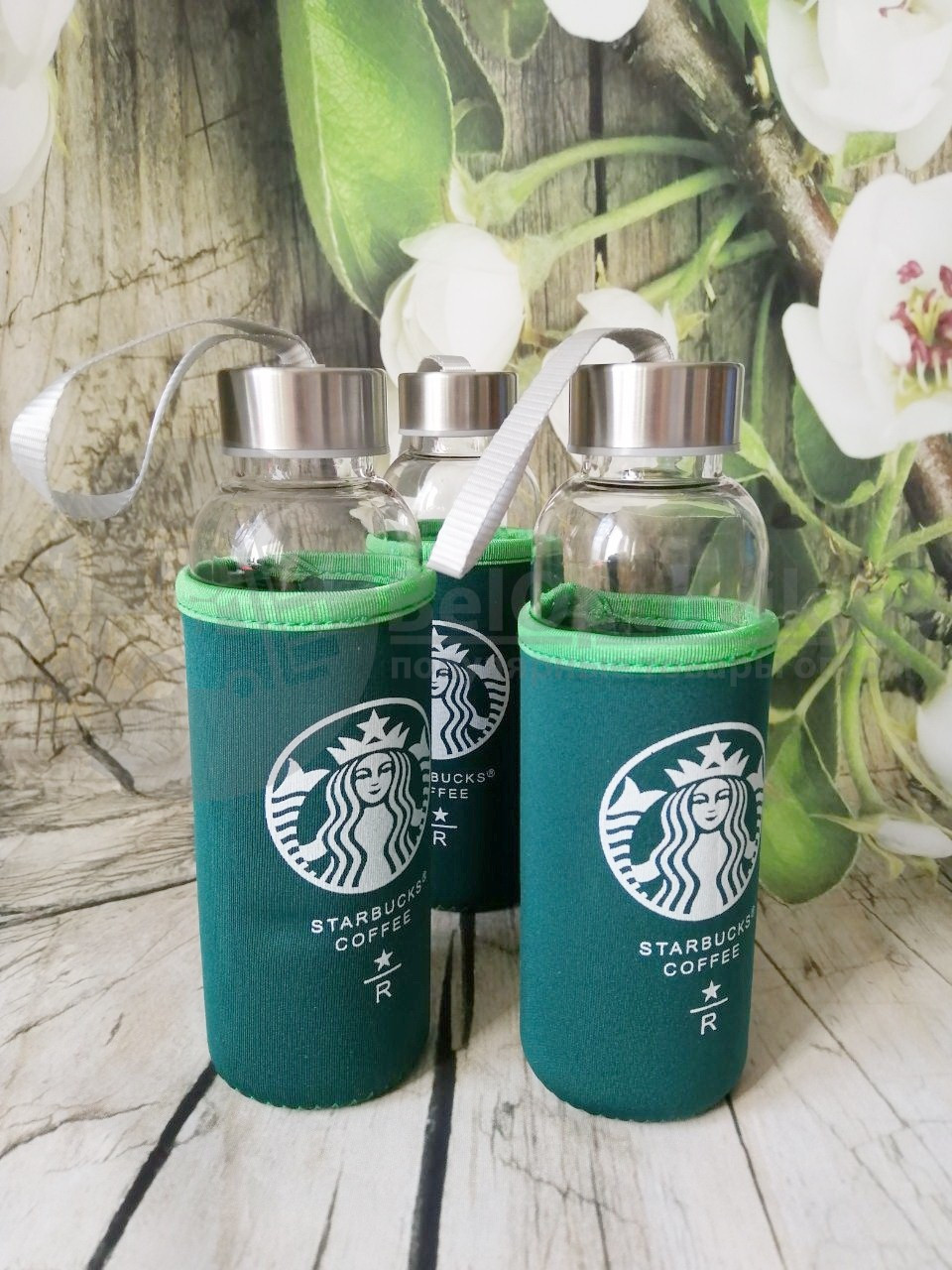 Бутылка для воды Starbucks coffee 300 мл в чехле - фото 7 - id-p213278529