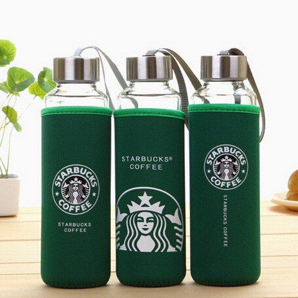 Бутылка для воды Starbucks coffee 300 мл в чехле - фото 3 - id-p213278529