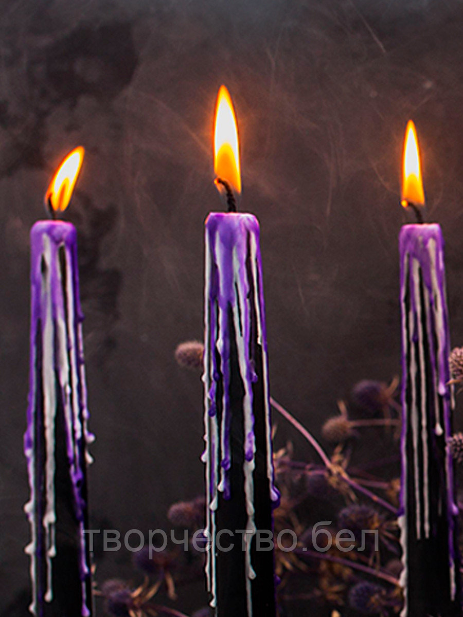 Набор свечей для Хэллоуина, halloween Violet украшения декор - фото 3 - id-p213278851