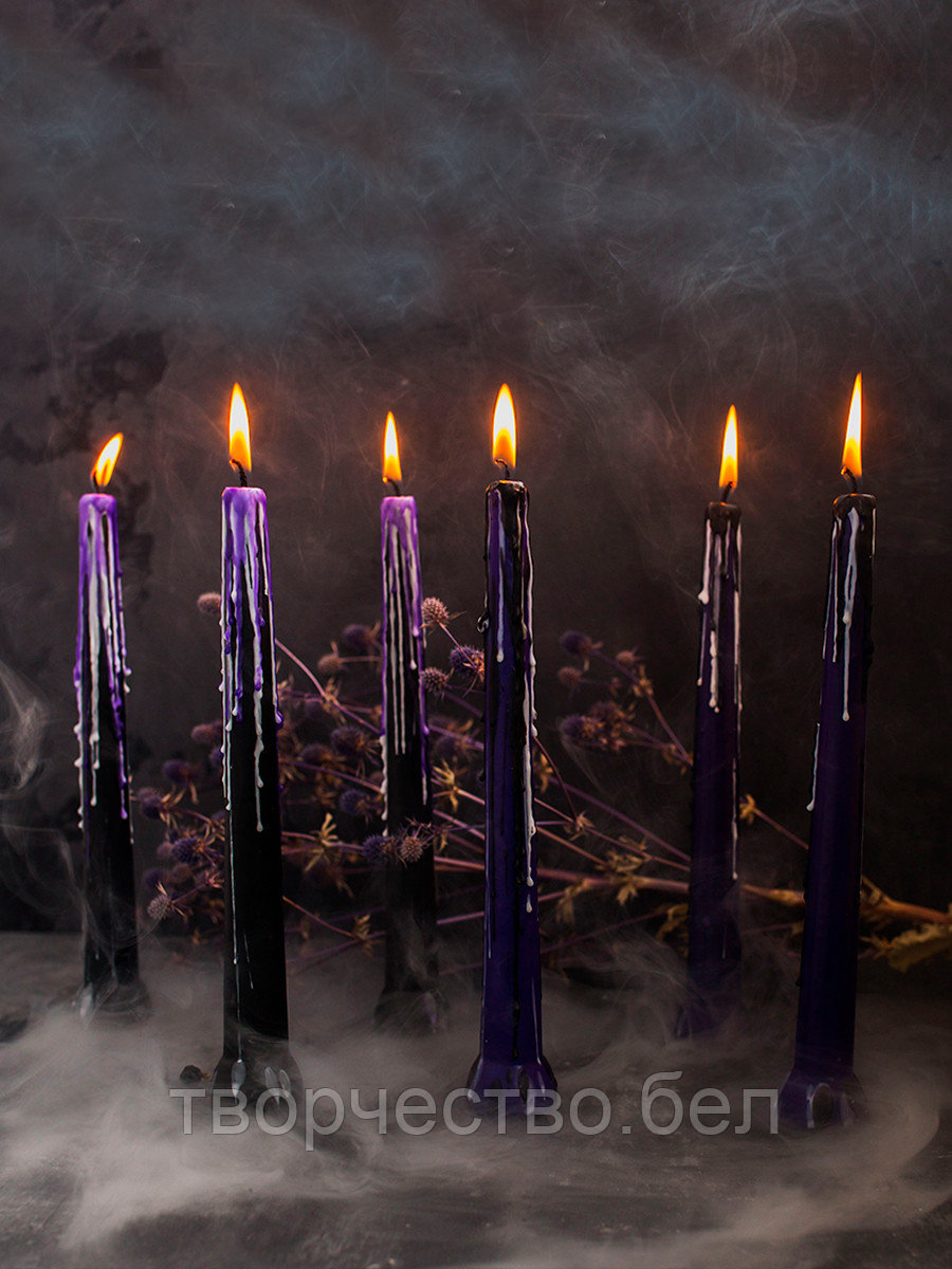 Набор свечей для Хэллоуина, halloween Violet украшения декор - фото 1 - id-p213278851