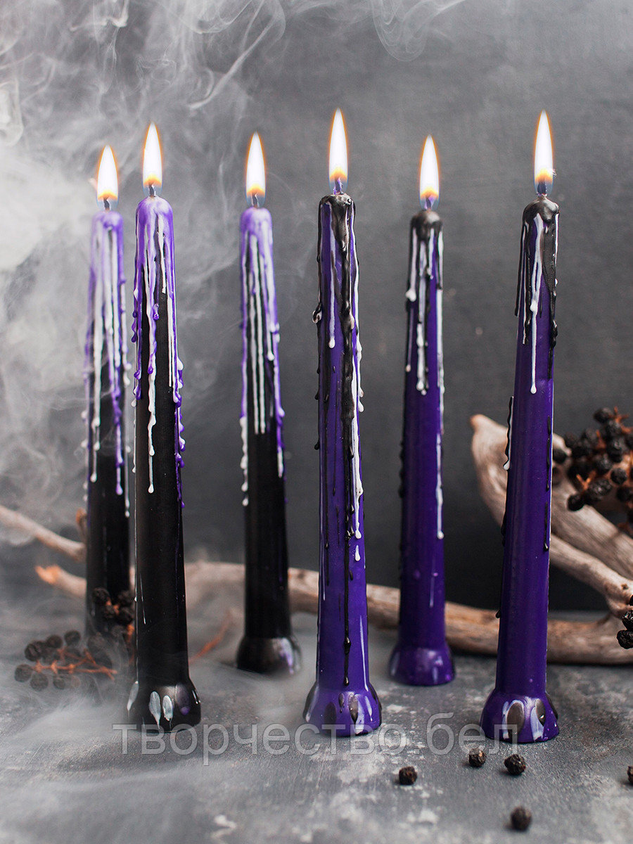 Набор свечей для Хэллоуина, halloween Violet украшения декор - фото 5 - id-p213278851