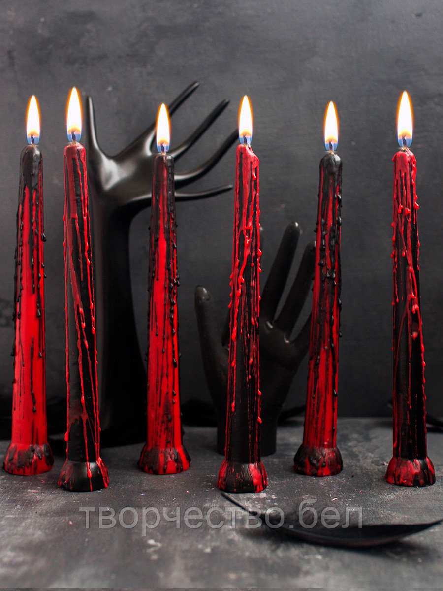 Набор свечей для Хэллоуина, halloween Red украшения декор - фото 3 - id-p213278855