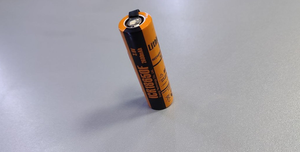 Аккумулятор 18650 2600mAh - ET ICR18650F-T с выводами, 3.7v, Li-Ion, плоский +, выводы приварены точ. сваркой - фото 6 - id-p213278854