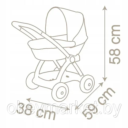 Коляска для кукол Smoby Baby Nurse 254118, фото 2
