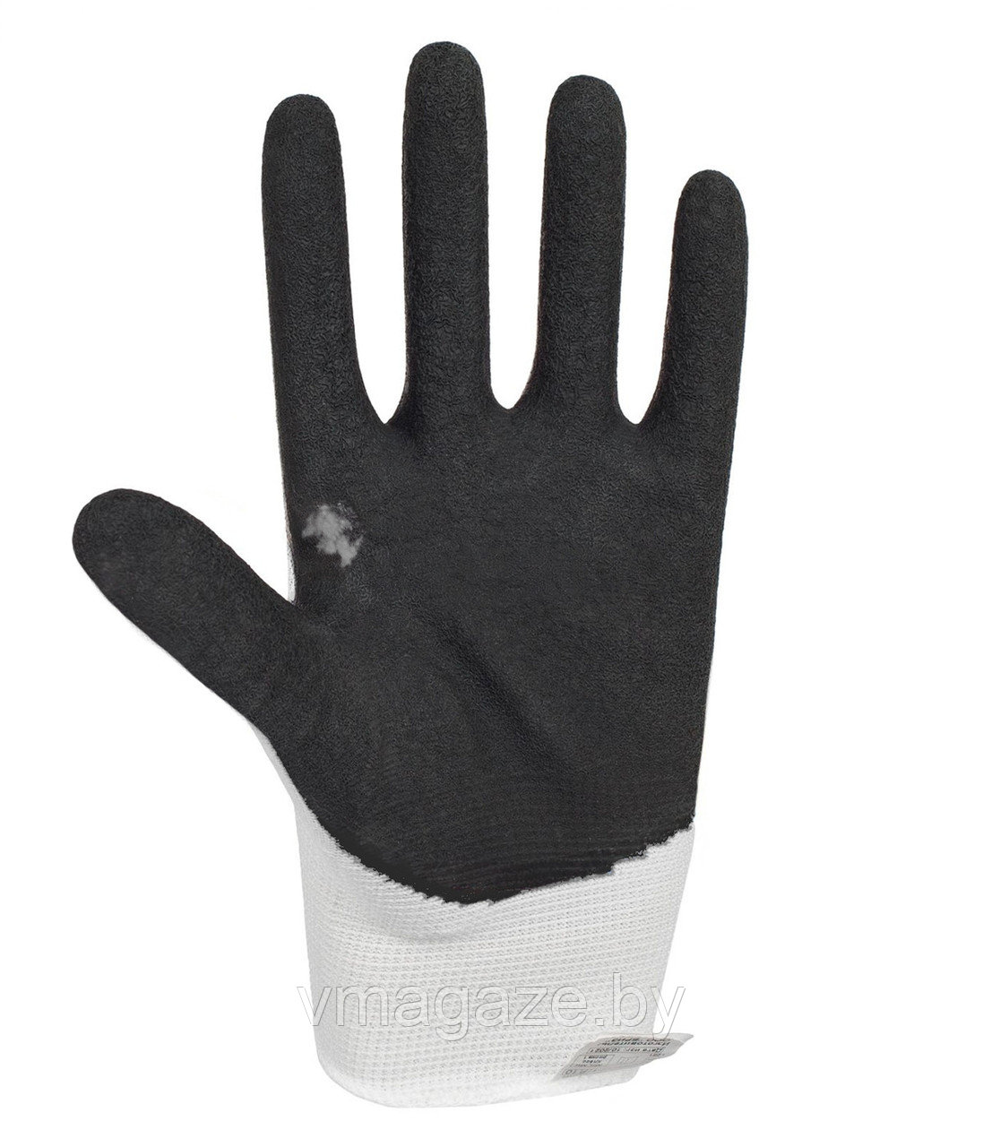 Перчатки Барракуда с латексным обливом (цвет бело-черный) - фото 1 - id-p213279920