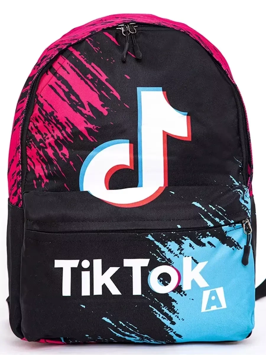 Подростковый молодежный рюкзак Tik Tok (краски) - фото 2 - id-p213239768