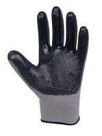 Перчатки Темп с обливом (цвет черно-серый)