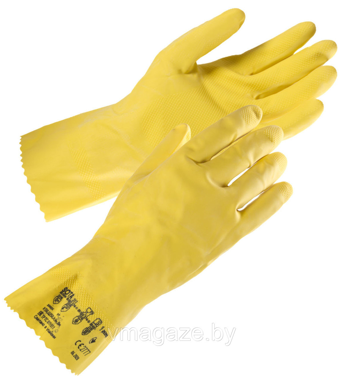 Перчатки Сота 311 химически стойкие (цвет желтый)