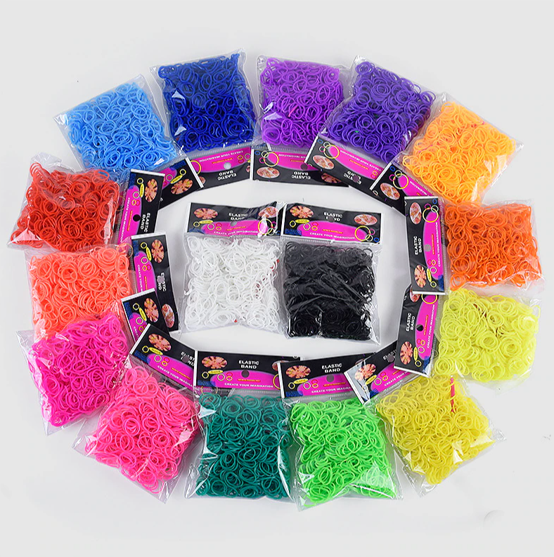 Набор для плетения резиночек со станком и крючками / 7800 резиночек, 6 крючков, 1 станок / Плетение браслетов, - фото 7 - id-p213283773