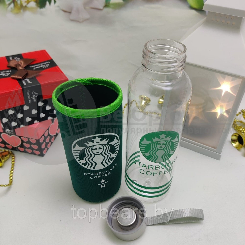 Бутылка для воды Starbucks coffee 300 мл в чехле - фото 4 - id-p213283947