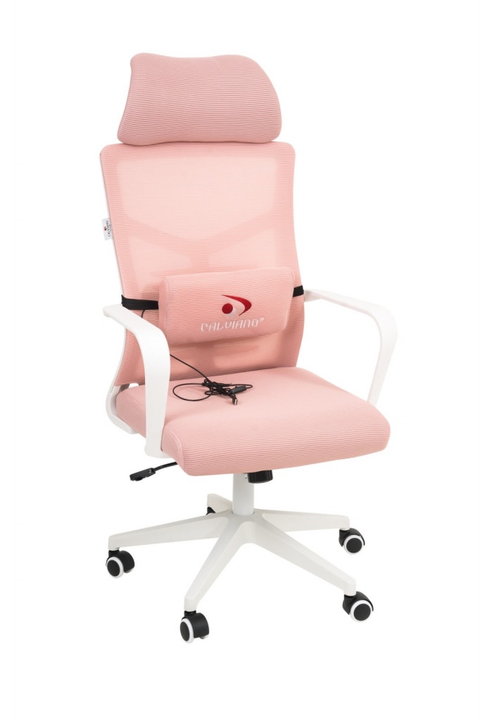 Вибромассажное кресло Calviano Milan Аir Pink - фото 1 - id-p213283913