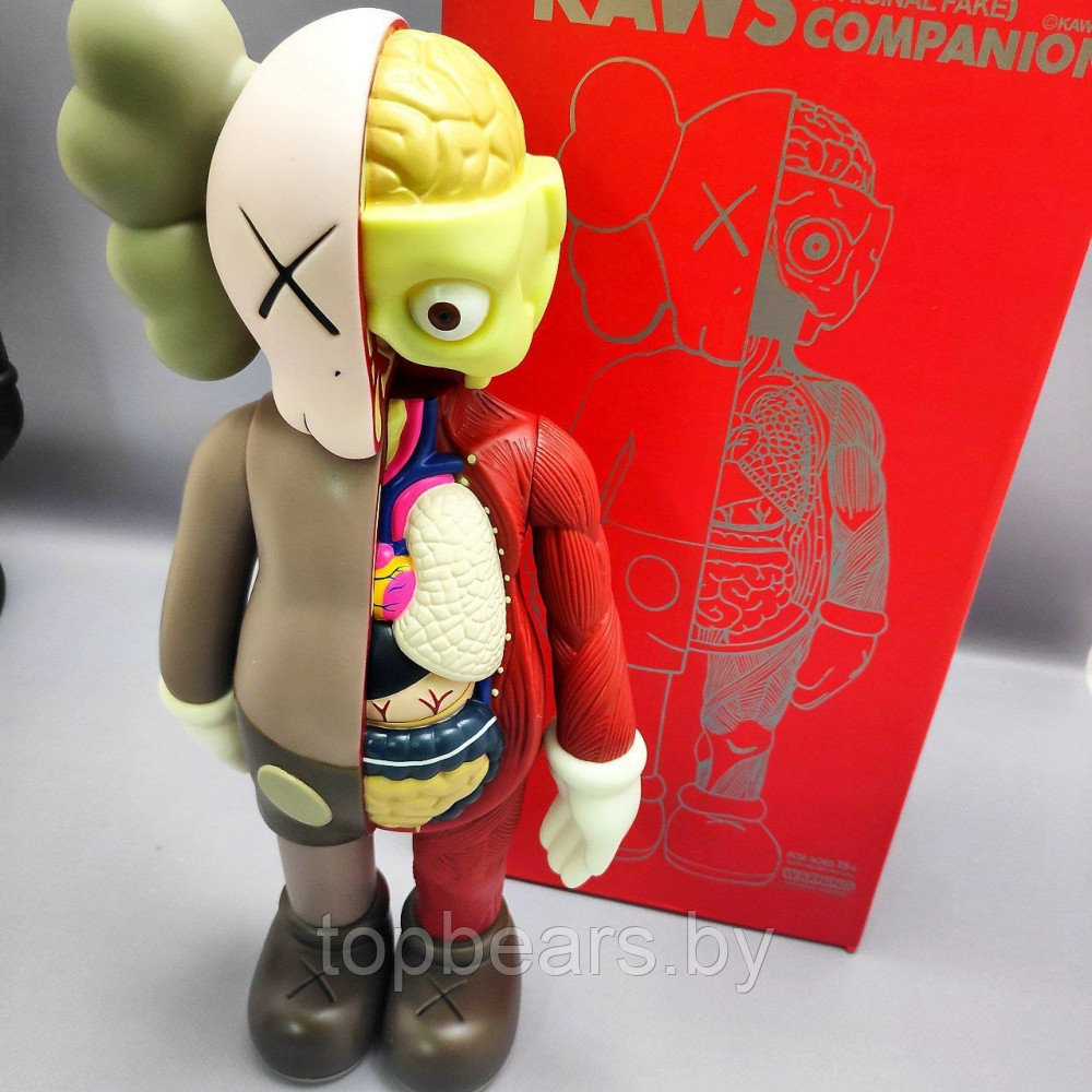 Kaws Dissected Brown Игрушка 40 см - фото 6 - id-p179745389