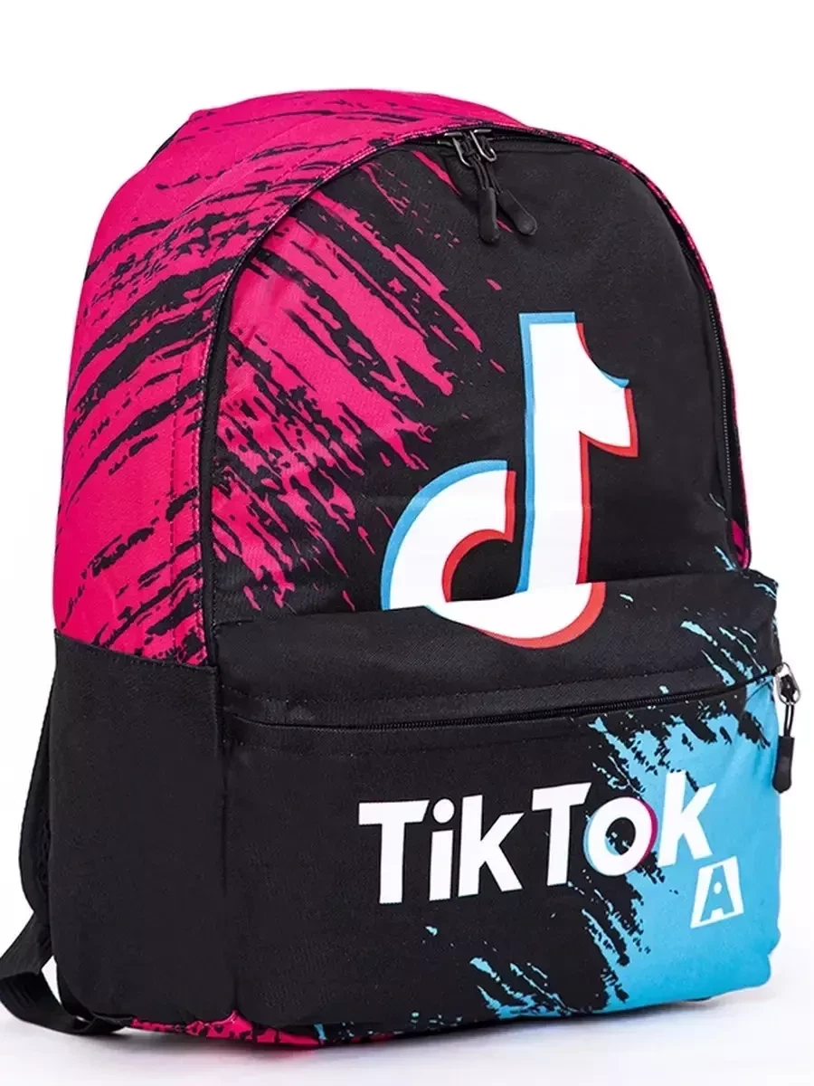 Подростковый молодежный рюкзак Tik Tok (краски) - фото 1 - id-p213245224