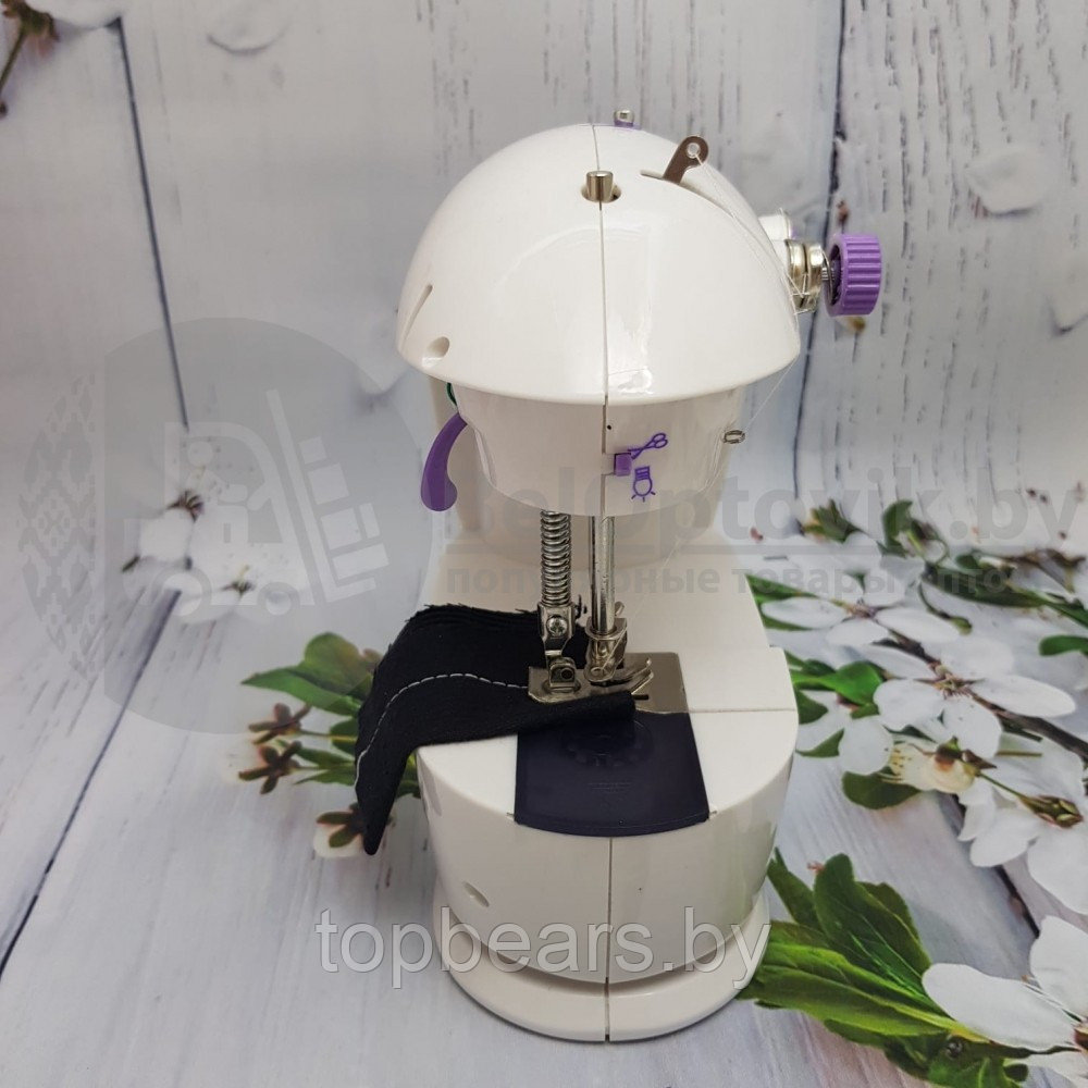 Швейная машинка компактная Mini Sewing Machine (Портняжка) с инструкцией на русском языке без подсветки - фото 10 - id-p213283607