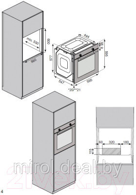 Электрический духовой шкаф Zorg Technology BE7 WH - фото 4 - id-p213289221