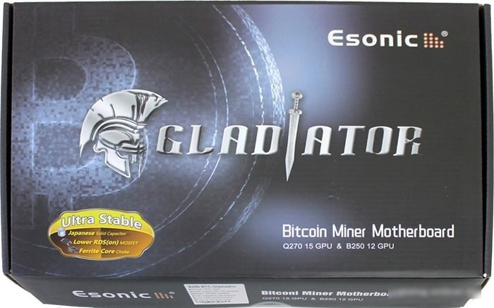 Материнская плата Esonic B250-BTC-Gladiator - фото 4 - id-p213219072