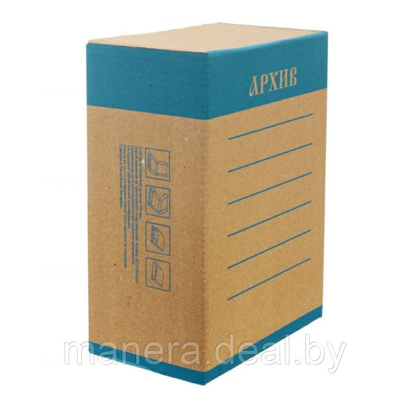 Коробка архивная "ЭКО" 150*327*240 мм, синий