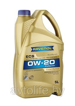 Моторное масло Ravenol ECO Synthetic ECS 0W-20 5л