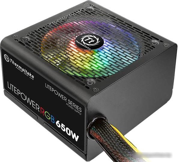 Блок питания Thermaltake Litepower RGB 650W LTP-650AL2NK - фото 1 - id-p213221979