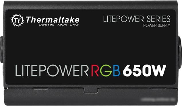 Блок питания Thermaltake Litepower RGB 650W LTP-650AL2NK - фото 5 - id-p213221979